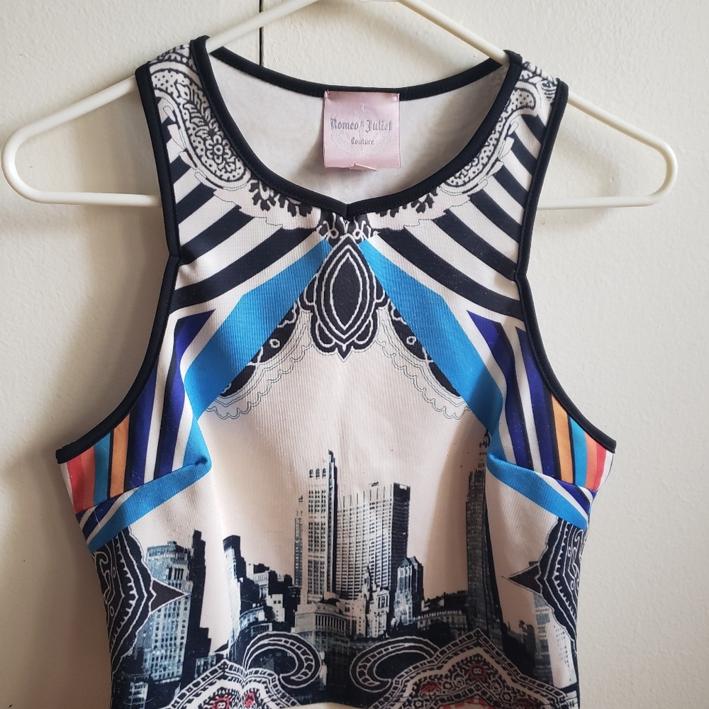 Nyc skyline crop top